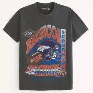 Abercrombie & Fitch Black Broncos Graphic Tee